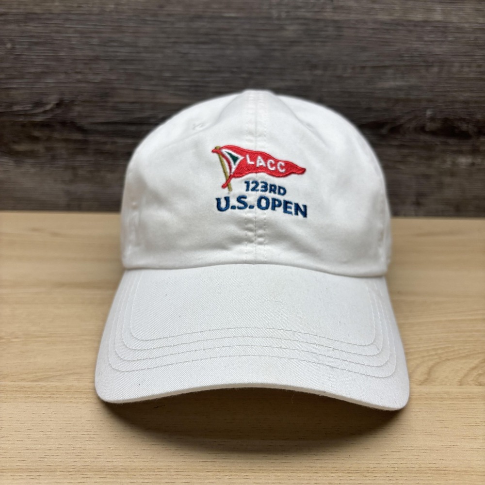 123rd U.S. Open LACC Hat Cap Strap Back Mens One Size White Golf USGA Member